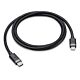 MFI 6 Ft USB-C to Lightning Charge and Sync Cable - Black