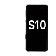 Samsung Galaxy S10 Screen Assembly with Frame (No Fingerprint Sensor) Prism/Ceramic Black - Aftermarket Plus - TFT