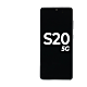 Samsung Galaxy S20 OLED Assembly with Frame - Cosmic Black (Aftermarket Plus)