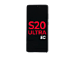 Samsung Galaxy S20 Ultra 5G Screen Assembly with Frame - Cloud Grey (Premium Refurbished)