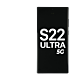 Samsung Galaxy S22 Ultra Screen Assembly with frame - Phantom Black (Premium)