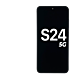 Samsung Galaxy S24 OLED Assembly - with Frame - Marble Gray - Service Pack (US Version)