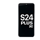 Samsung Galaxy S24 Plus OLED Assembly - with Frame - Marble Gray - Service Pack (US Version)