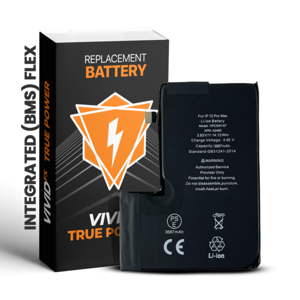 iPhone 12 Pro Max Battery with Integrated (BMS) Flex 3687 mAh
