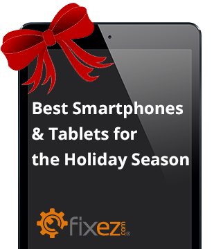 tablet with bow