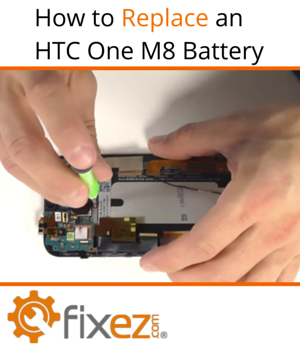 How to replace a battery for HTC One m8 step by step instructions to replace HTC one M8 battery