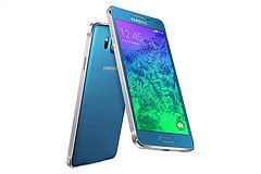 blue samsung galaxy alpha